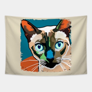 Tonkinese Pop Art - Cat Lover Gift Tapestry