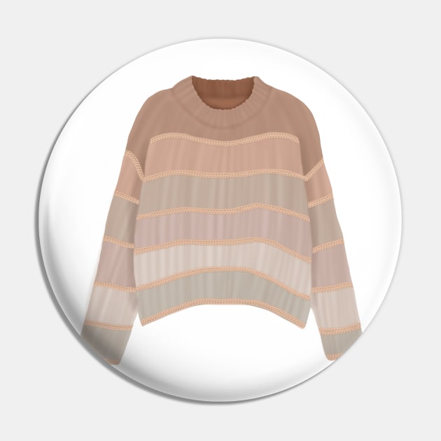 Stripped knit sweater Pin by Becky-Marie