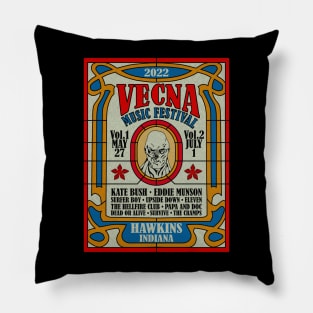 Vecna Music Festival - Stranger Things Pillow