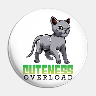 Russian Blue Cat Pin