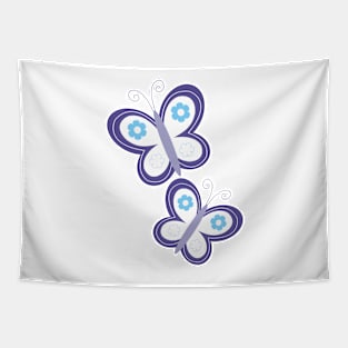 Girly Butterflies Purple Butterfly Dot Tapestry