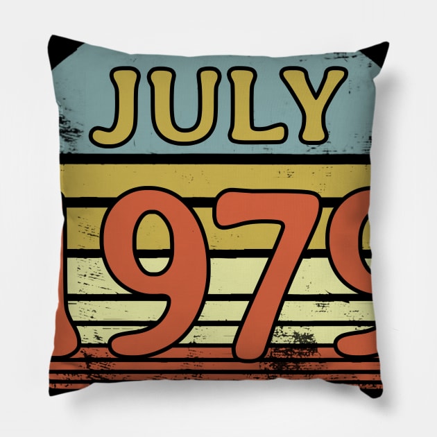 Born July 1979 40th Birthday Gifts Pillow by Manonee