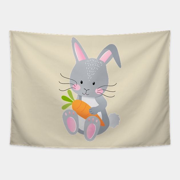 Baby bunny for little ones Tapestry by CalliLetters