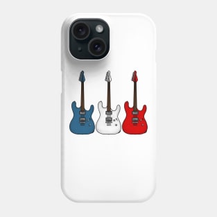 Electric Guitar French Flag Guitarist Musician France Phone Case
