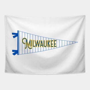 Milwaukee Pinstripe Pennant Tapestry