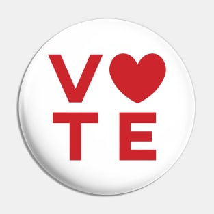 VOTE LOVE Pin