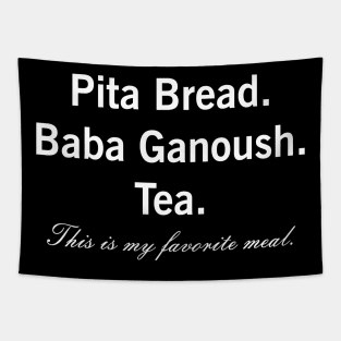 Pita Bread Baba Ganoush Eggplant Dip Vegan Vegetarian Favorite Meal Tapestry