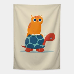 Fat Cat Turtle Tapestry