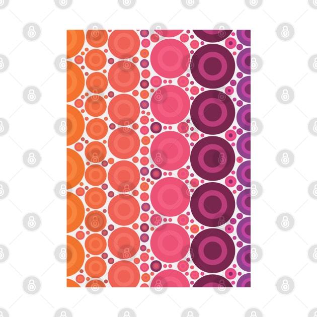 Retro Style Polka Dots Multicolored Pattern by love-fi