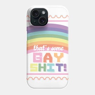 Gay Shit Stamp [pastel] Phone Case