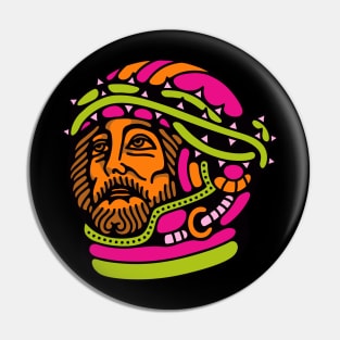 Jesus space Pin