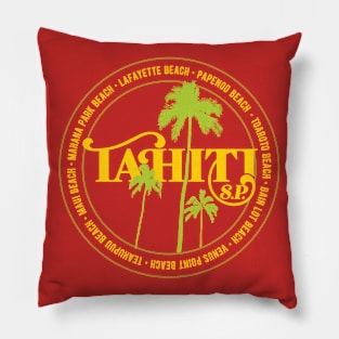 Tahiti Best Beaches South Pacific Islands Polynesian Vacation Pillow