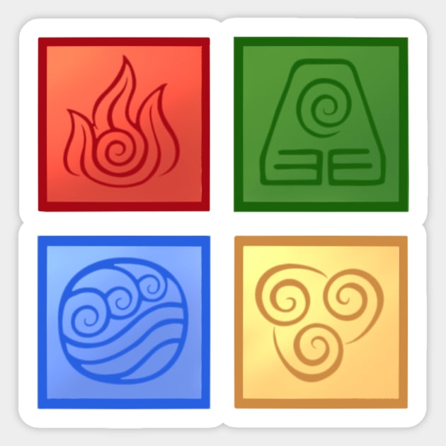 Avatar Stickers for Sale  Element symbols, The last airbender, Avatar the  last airbender art