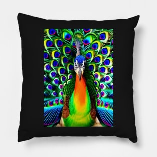 COLORFUL AND STUNNING PEACOCK Pillow