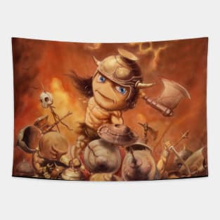 Chibi Barbarian Tapestry