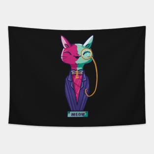 National cat day statuette Tapestry