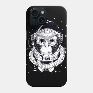 Manga Style Astronaut monkey in space suit Phone Case