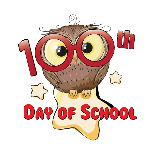 Owl 100th Day Of School 100 Days Smarter Gifts by macshoptee