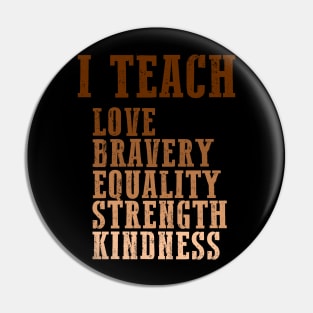 Celebrate Black History Month I Teach Black History Teacher Pin