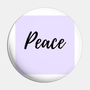 Peace - My word of the year - Purple background Pin