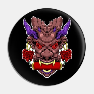 Devil With holy Scroll Pin