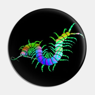 Colorful Centipede Pin