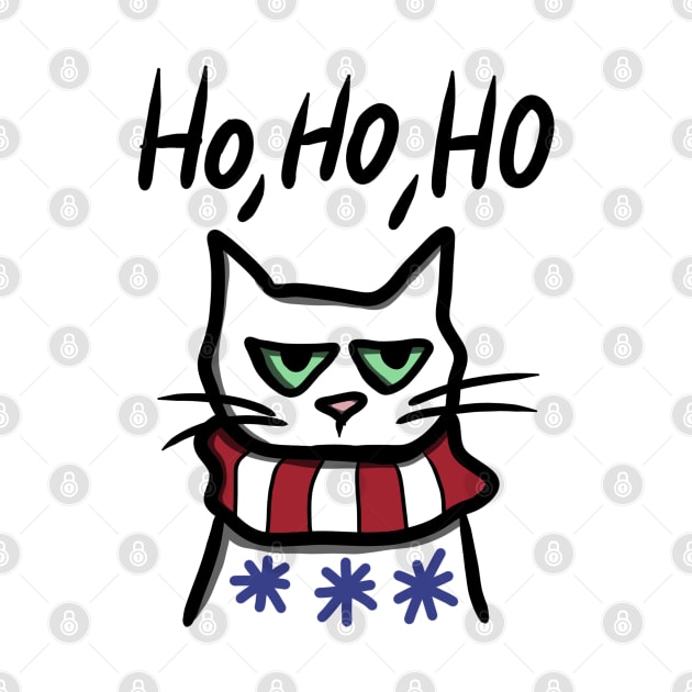 Angry Cat in Christmas by mizaarte