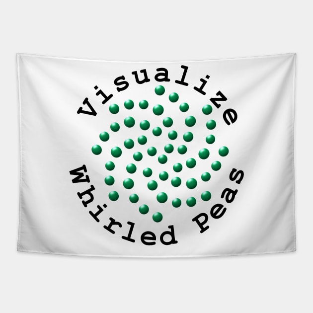 Visualize Whirled Peas Tapestry by NiftyGaloot