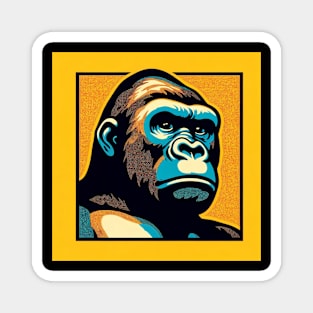 pop art gorilla Magnet
