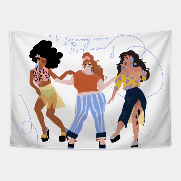 Dance Party Tapestry by phathudesigns 