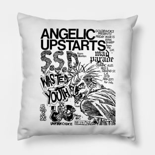 Angelic Upstarts / S.S.D. / Mad Parade / Wasted Youth Punk Flyer Pillow