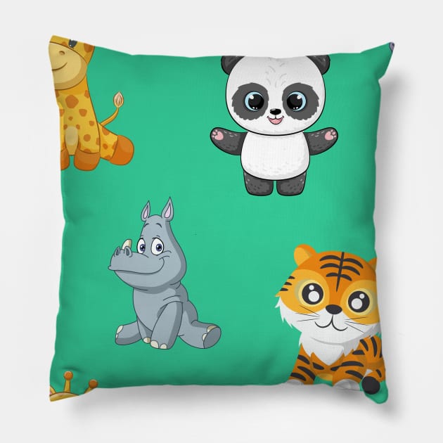 Baby buddies Pillow by Finn Art by MB