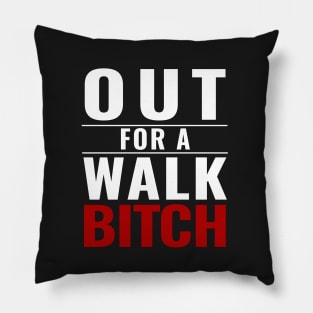 Out for A Walk Pillow