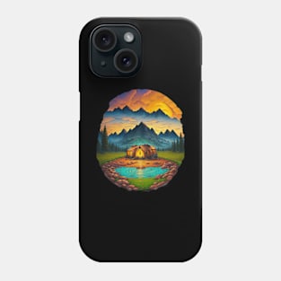 Camping Since Vintage Retro Sunset Tent Phone Case