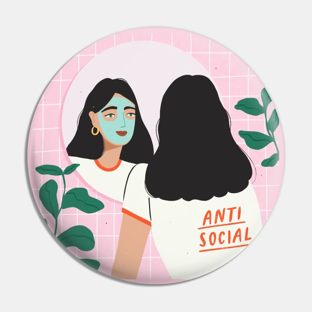 Antisocial Pin by Charly Clements