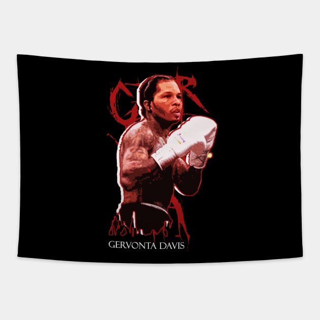 Gervonta Tank Davis Tapestry by Suisui Artworks