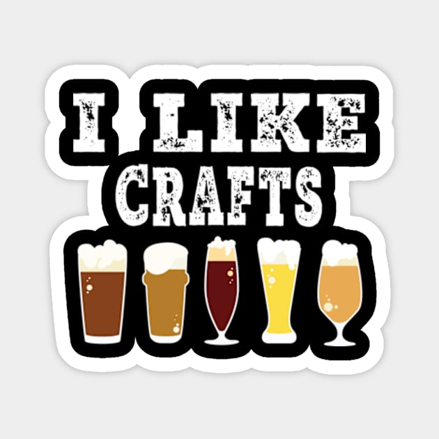 I like crafts funny vintage brewer craft beer lover Magnet by AstridLdenOs