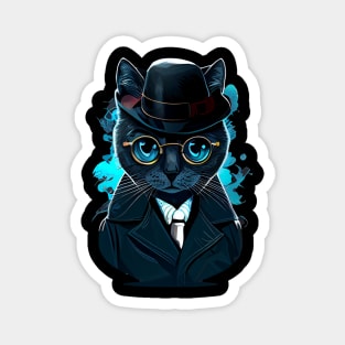 Detective cat Magnet