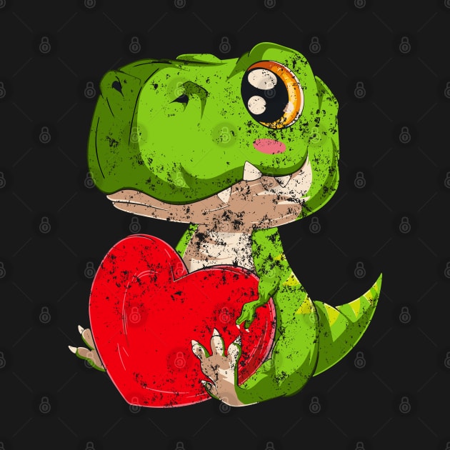 Kawaii T Rex Dinosaur St Valentine's Day by LEGO