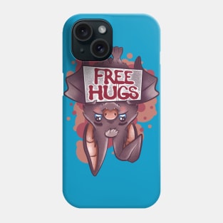 bat free hugs cute and funny Phone Case