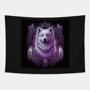 Enigmatic Samoyed Tapestry