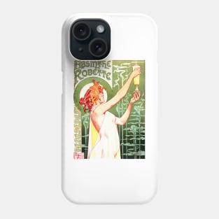 ABSINTHE ROBETTE by Henri Privat Livemont French Art Nouveau Phone Case