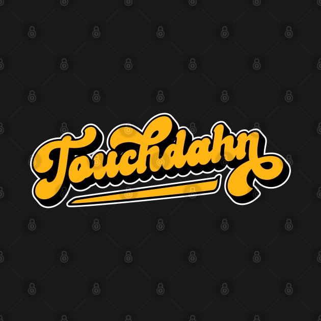 Touchdahn Funny Pittsburgh Football Steel City 412 Italics by markz66