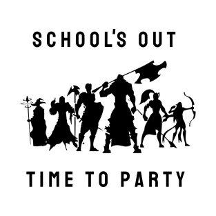 Schools out time to party rpg style T-Shirt