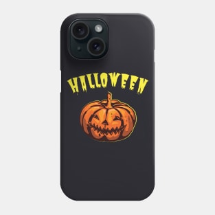 Halloween Pumpkin Head Phone Case