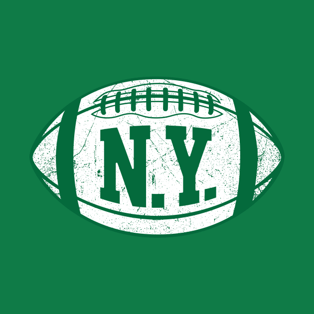 NY Retro Football - Green by KFig21