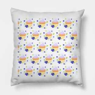 Blueberry Pie Pattern Pillow