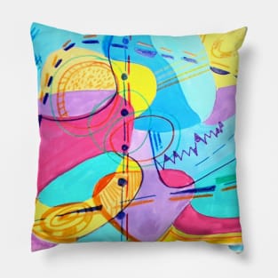 composition VII abstract Pillow