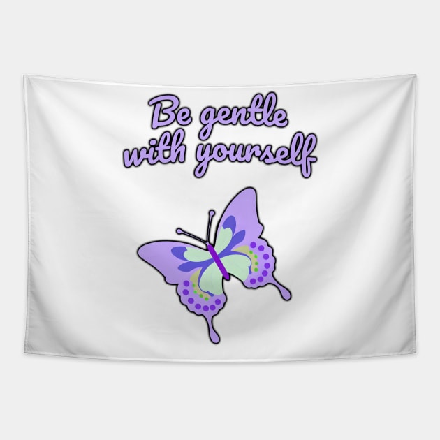 Be gentle with yourself Tapestry by future_express