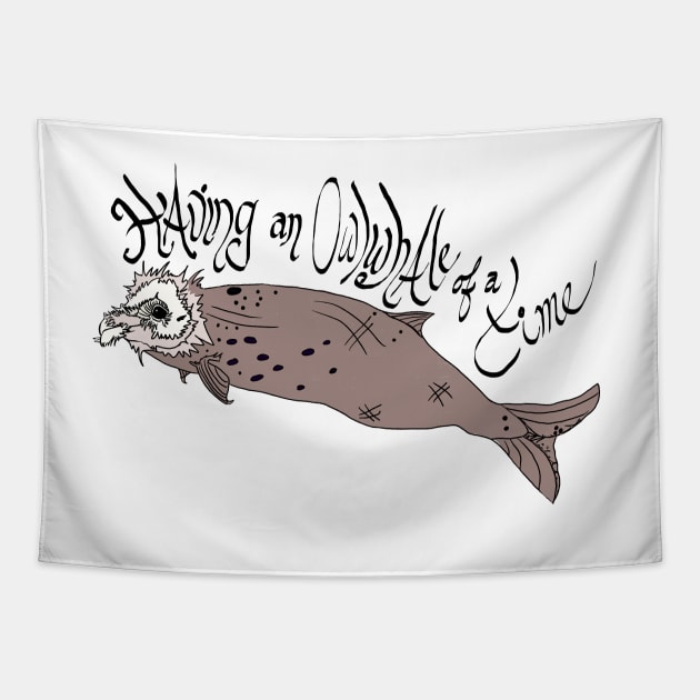 Beaked Whale Tapestry by michdevilish